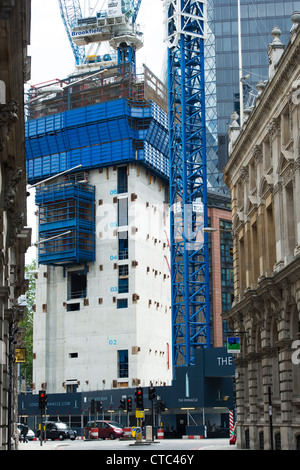 Le Pinnacle / Bishopsgate Tower Construction site . Londres, Angleterre Banque D'Images