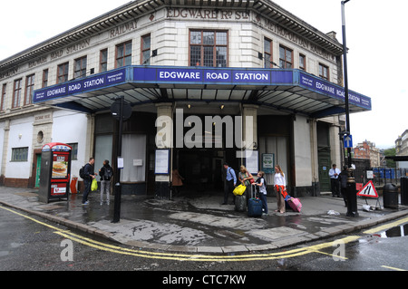 La station de métro Edgware Road, Londres, Angleterre, Royaume-Uni Banque D'Images