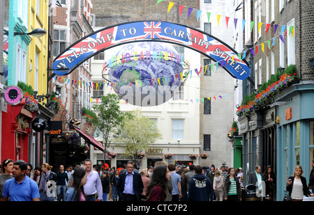 'Carnaby Street" à Soho, Londres, Angleterre, Royaume-Uni Banque D'Images