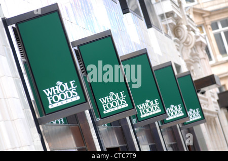 Whole Foods Market store, Londres, Angleterre, Royaume-Uni Banque D'Images