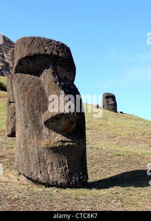 L'île de Pâques, Easter Island statues, Chili Banque D'Images