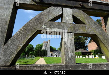 L'église Saint-Laurent, Affpuddle, Dorset, Angleterre, Royaume-Uni Banque D'Images