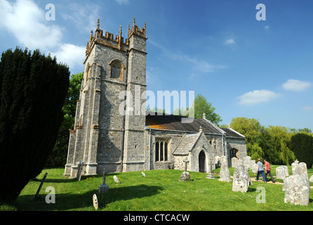 L'église Saint-Laurent, Affpuddle, Dorset, Angleterre, Royaume-Uni Banque D'Images