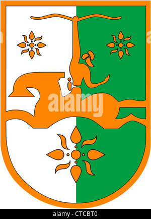 Blason de l'Abkhazie. Banque D'Images