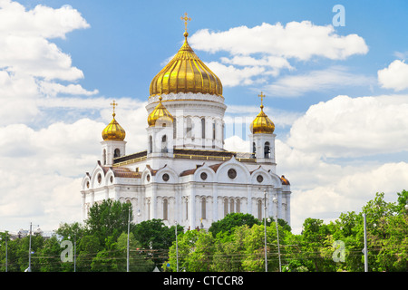 La Cathédrale de Christ le Sauveur, Moscou, Russie Banque D'Images