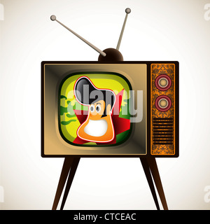 L'illustre personnage tv funny cartoon Banque D'Images