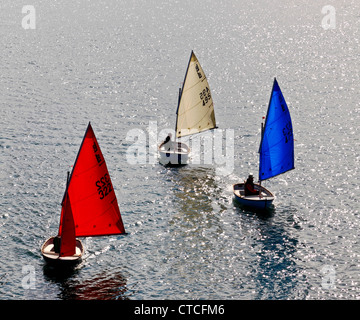 4127. Voile, Lymington, Hampshire, Royaume-Uni Banque D'Images