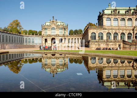 Le Palais Zwinger à Dresde, Allemagne Banque D'Images