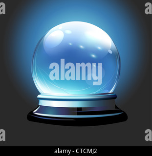 Vector illustration de Crystal Ball (Fortune Teller's Ball) Banque D'Images