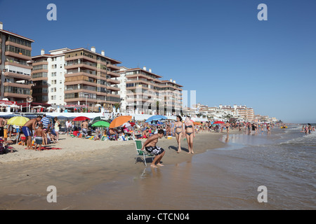 Plage de Matalascanas. La province de Huelva, Andalousie Espagne Banque D'Images