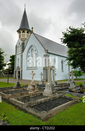 Eglise St Mary, Ruan, comté de Clare, Irlande construit en 1911 Banque D'Images