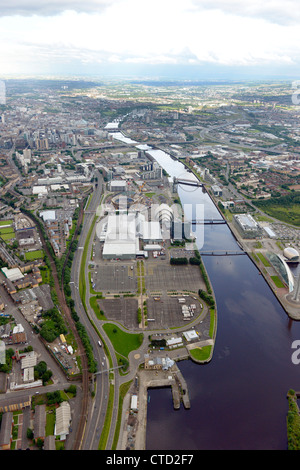 Vue d'Ariel de Glasgow Clyde Banque D'Images