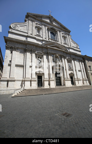 Ville de Rome, Italie. Le principe 'église des Jésuites l'église du Gesù' est situé à Piazza del Gesù. Banque D'Images