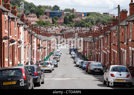 Une rue dans la zone de Sneinton Nottingham, Angleterre, Royaume-Uni Banque D'Images