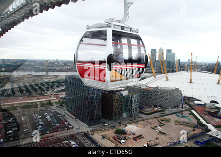 Téléphérique Emirates Air Line, Docklands, London, UK Banque D'Images