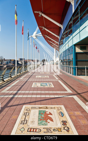 Principauté stade ou BT Millennium Stadium un sportif et salle de concert dans le centre-ville de Cardiff South Glamorgan South Wales UK GB EU Europe Banque D'Images