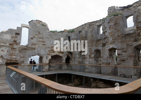 Château de Sandsfoot récemment restauré à Weymouth Dorset Banque D'Images