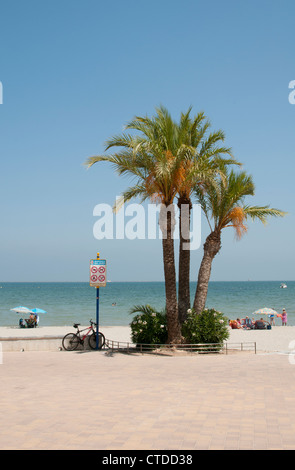 Colon Playa De Santiago de la Ribera Beach au sud de l'Espagne Banque D'Images