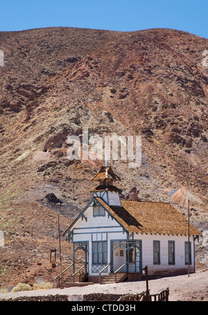 Calico Ghost Town, une ville minière d'argent des années 1880 dans le désert de Mojave qui a été restauré pour en faire une attraction touristique Banque D'Images