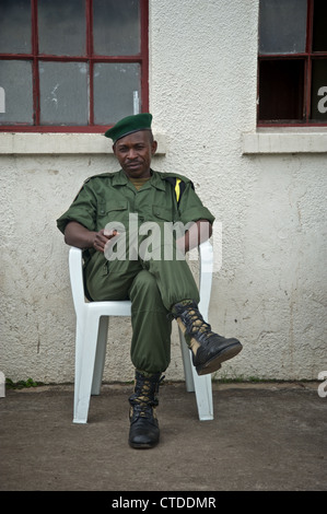 Un soldat congolais, FARDC, Mushake, République démocratique du Congo Banque D'Images