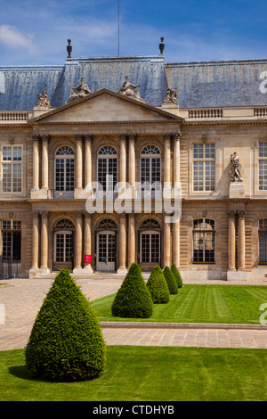 L'entrée principale de l'hôtel de Soubise, maintenant les Archives Nationale, Paris France Banque D'Images