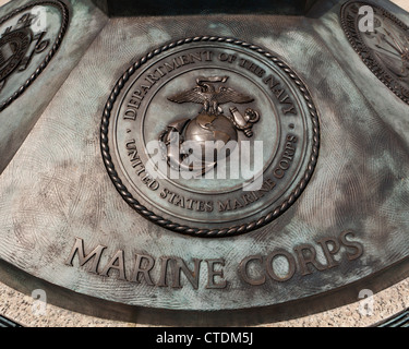 Sceau de l'US Marine Corps Banque D'Images