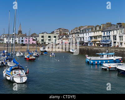 dh Port ILFRACOMBE PORT ILFRACOMBE DEVON Marina yachts ville balnéaire front de mer royaume-uni front de mer Banque D'Images