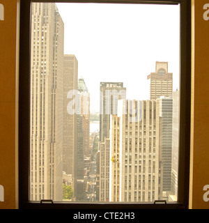 Une vue sur le Burbury Building à New York d'un gratte-ciel Banque D'Images