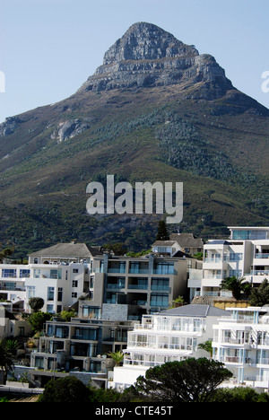 Au-dessus de la tête des Lions de Camps Bay, Cape Town, Western Cape, Afrique du Sud Banque D'Images