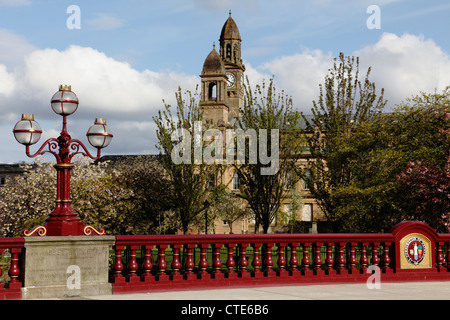 Abbey Bridge, Paisley, un pont victorien classé de catégorie B, Renfrewshire, Écosse, Royaume-Uni Banque D'Images