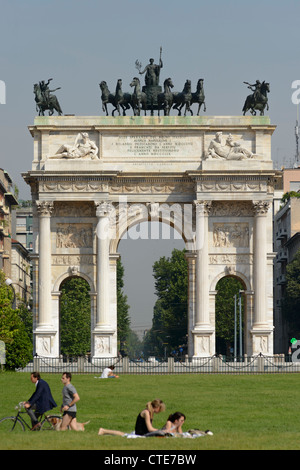Arc de la paix, Milan, Lombardie, Italie Banque D'Images