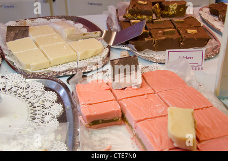 Le Michigan, l'île Mackinac. L'île populaire fudge shop. Banque D'Images