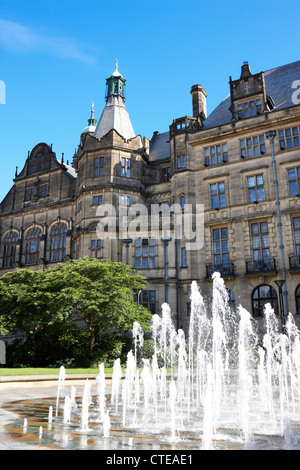 Des jardins de la paix, le centre-ville de Sheffield, South Yorkshire, UK Banque D'Images