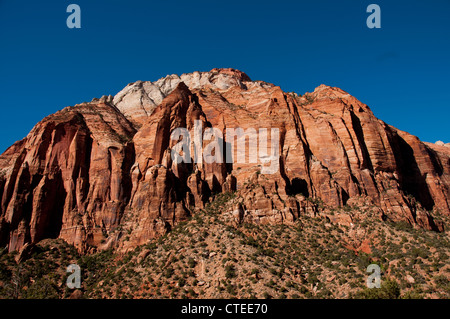 USA Utah, Grande Arche de sion dans le parc national de Zion. Banque D'Images