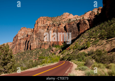 USA Utah, Grande Arche de sion dans le parc national de Zion. Banque D'Images