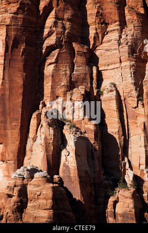 USA Utah, Grande Arche de sion dans le parc national de Zion. Banque D'Images