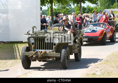 Willys MB voiture jeep de l'Armée US Banque D'Images