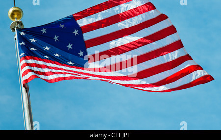 USA, New York City, 15 star US flag Banque D'Images