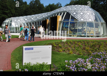 L'Azerbaïdjan pavilion à Floriade 2012 World Expo horticole Venlo, Pays-Bas Banque D'Images