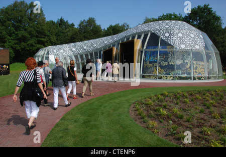 L'Azerbaïdjan pavilion à Floriade 2012 World Expo horticole Venlo, Pays-Bas Banque D'Images