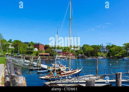 Le port de Rockport, comté de Knox, Maine, USA Banque D'Images