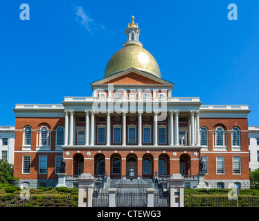 Massachusetts State House, Beacon Street, Boston, Massachusetts, USA Banque D'Images