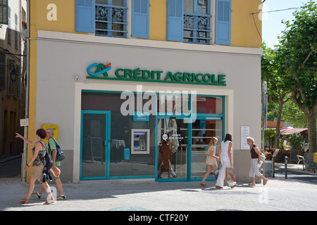 Crédit Agricole S.A. (CASA) banque de détail, Vence, Côte d'Azur, Alpes-Maritimes, Provence-Alpes-Côte d'Azur, France Banque D'Images