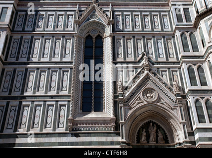 Il Duomo (cathédrale) à Florence, Italie - détail Banque D'Images