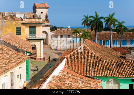 Vue panoramique de Trinidad, Trinidad, Cuba Banque D'Images