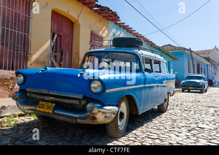 Vieille voiture américaine, Trinidad, Cuba Banque D'Images