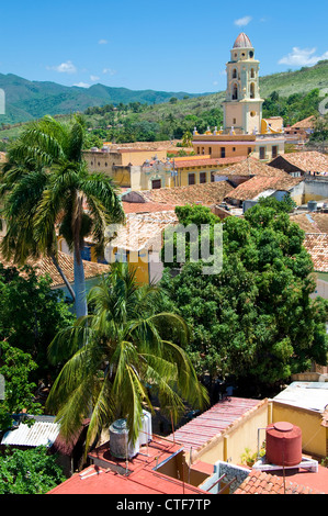 Vue panoramique du couvent de San Francisco, Trinidad, Cuba Banque D'Images