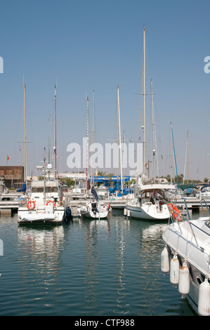 Voile marina à San Pedro del Pinatar le sud de l'Espagne Banque D'Images