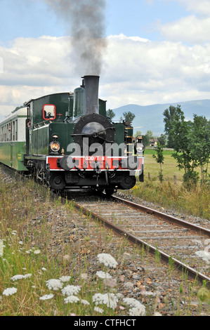 Ancienne locomotive Agrivap train touristique Livradois Forez Auvergne France Banque D'Images