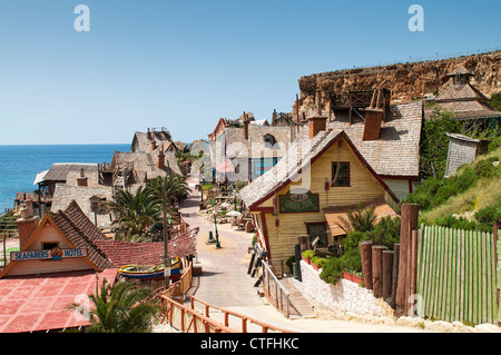 Popeye Village, Malte Banque D'Images